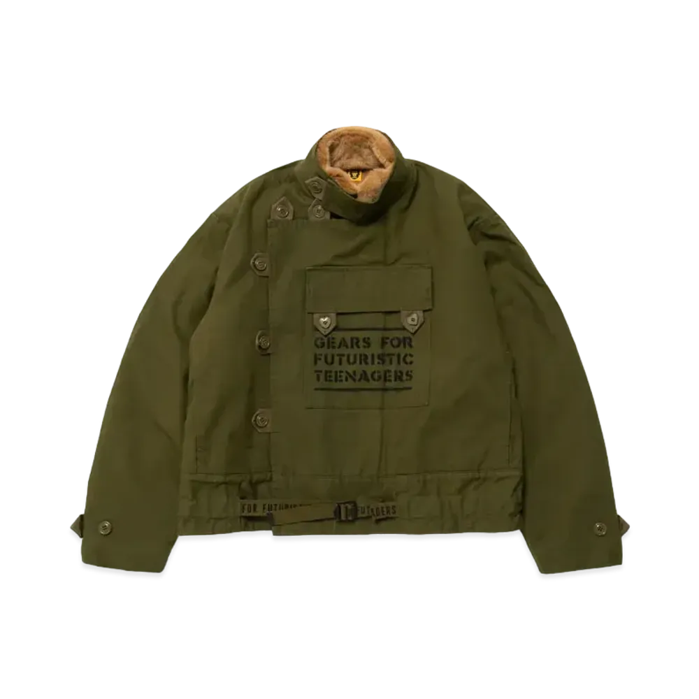 HUMAN MADE Military Motorcycle Jacket "Olive Drab"