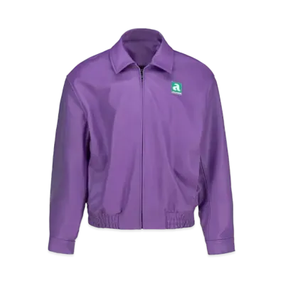 A FEW GOOD KIDS Clock Leather Jacket "Purple"
