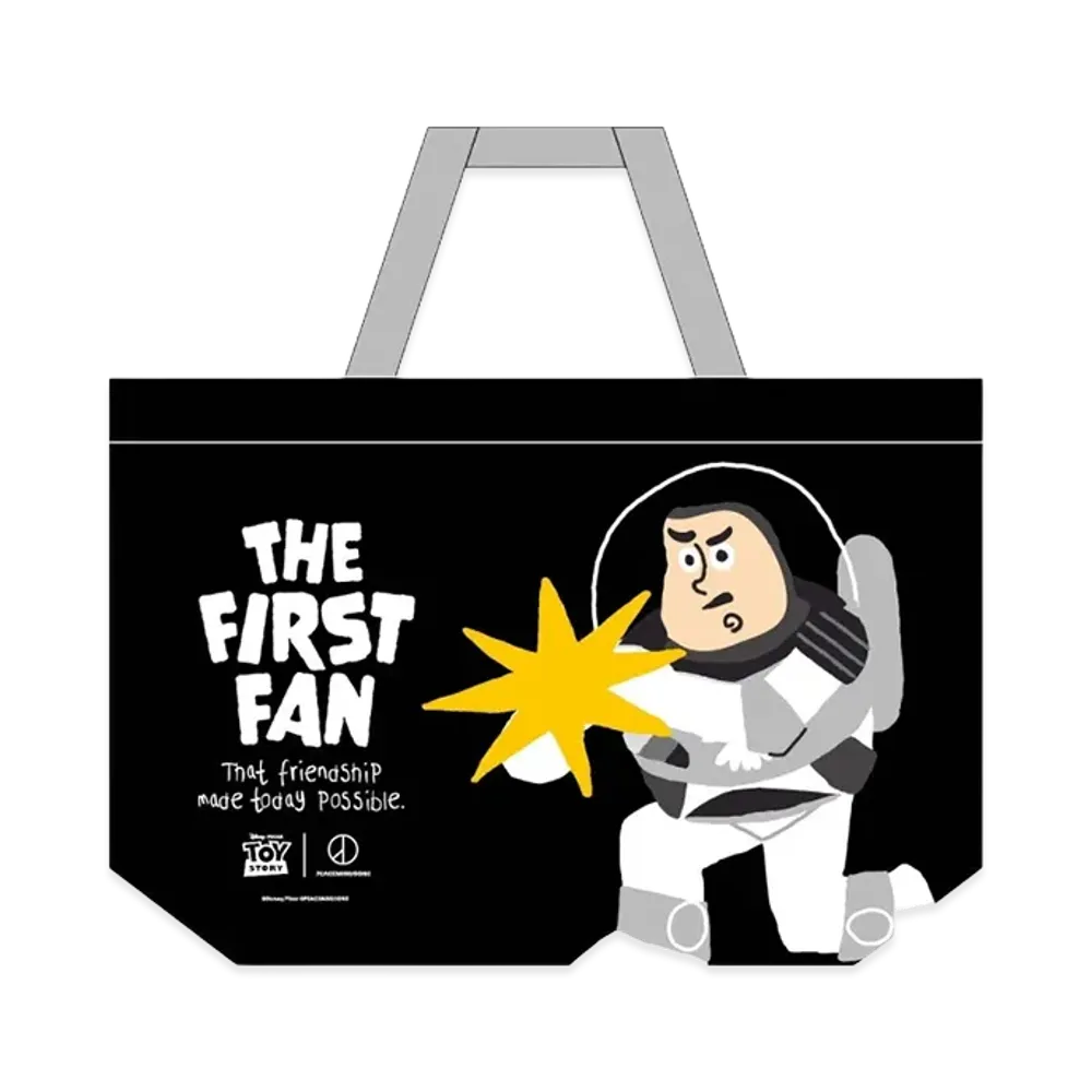 PEACEMINUSONE x Toy Story THE FIRST FAN Reusable Bag L "Black" / G-DRAGON