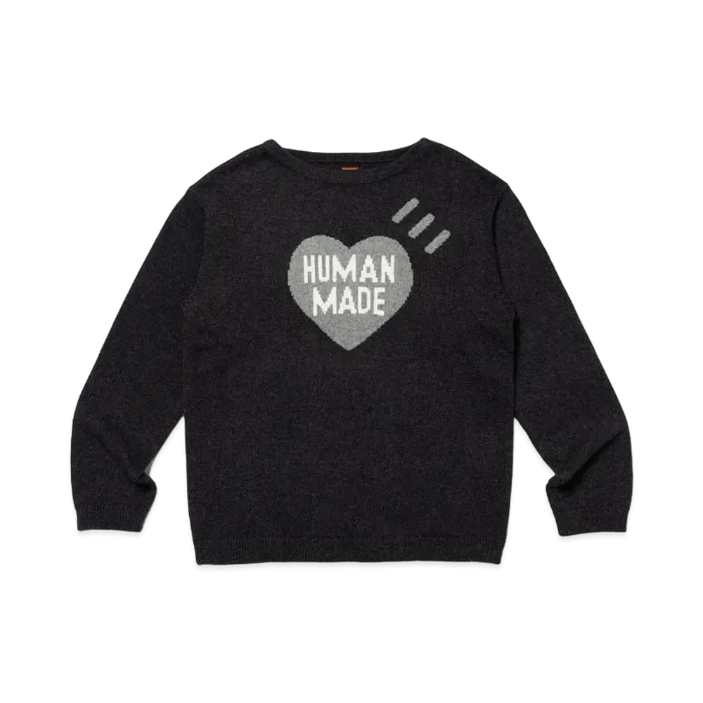 HUMAN MADE Heart Knit Sweater "Black"