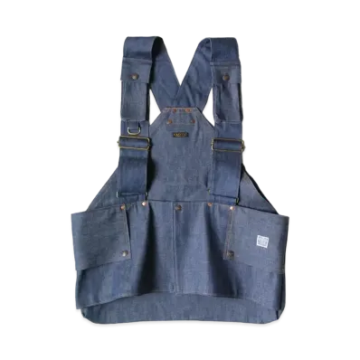 KAPITAL 11.5OZ DENIM FISHING VEST "Indigo"