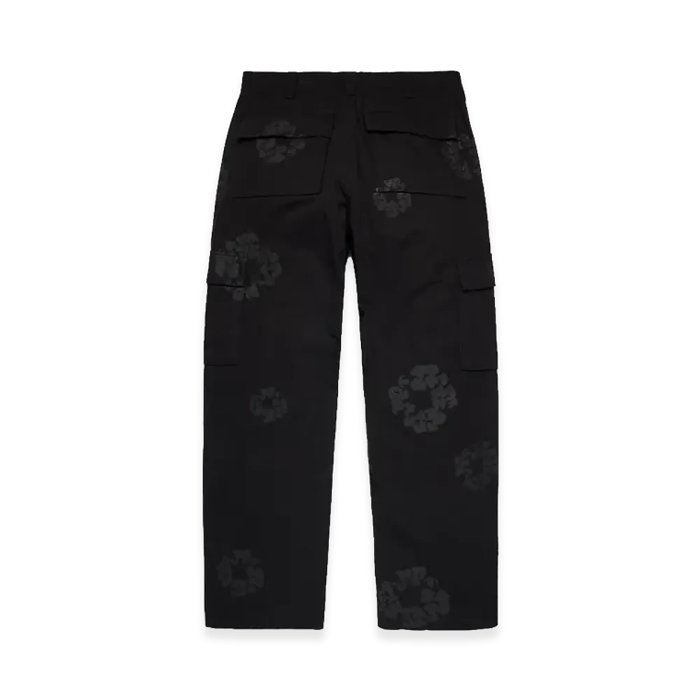 DENIM TEARS Mono Wreath Cargo Pant "Black"