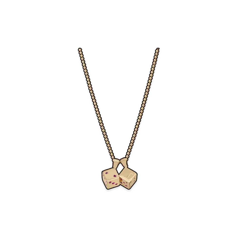 Supreme x Jacob&Co Dice 14K Gold Pendant "Gold"