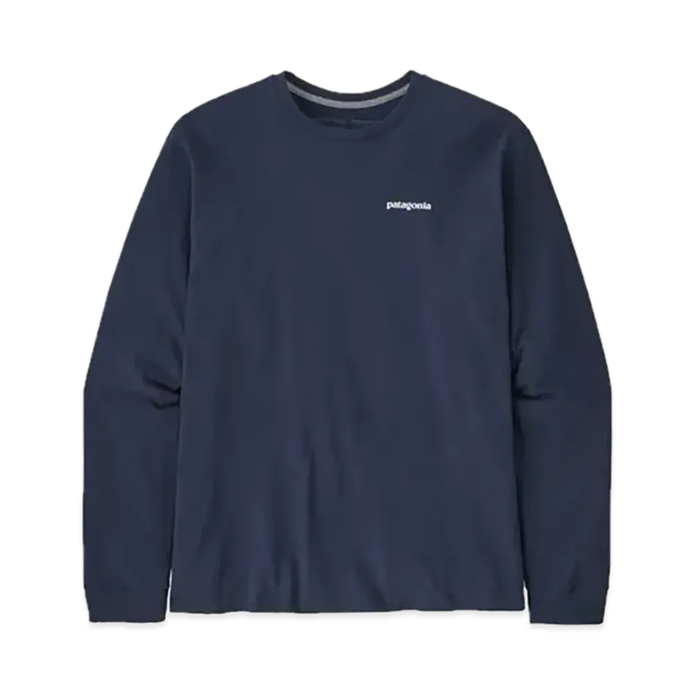 Patagonia Men's Long Sleeve P-6 Logo Responsibility "New Navy"