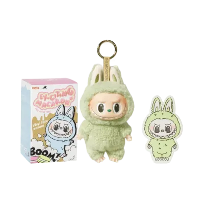 POP MART THE MONSTERS (LABUBU) Exciting Macaron Plush Series GREEN GRAPE