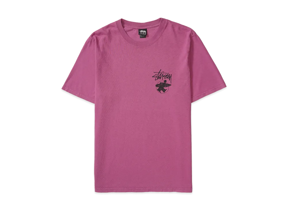 Stussy Long Haul Tee Pigment Dyed "Berry"