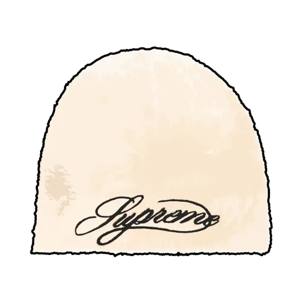 Supreme x Kangol Furgora Script Beanie "Natural"
