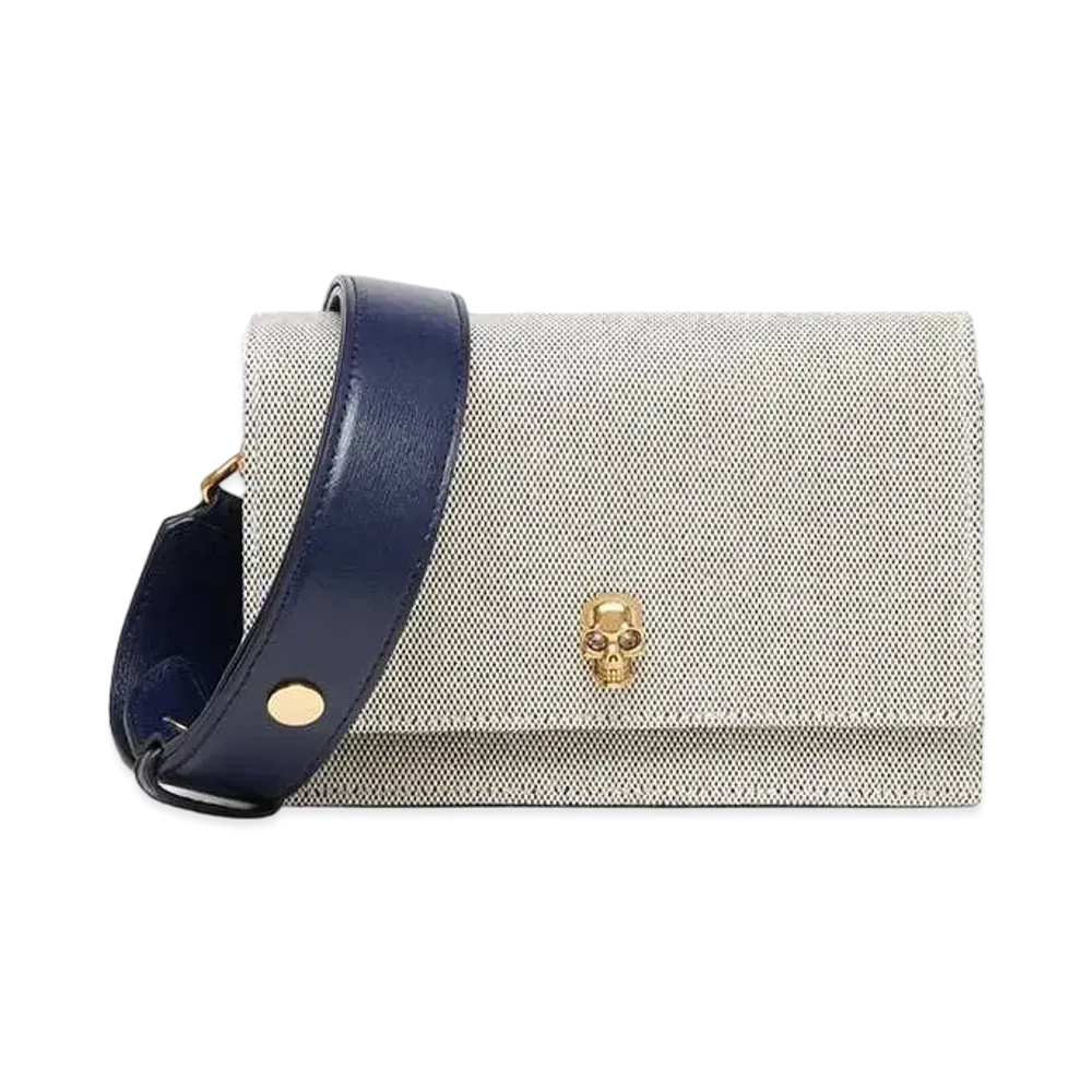 Alexander McQUEEN Biker Small Skull Bag "Gray"