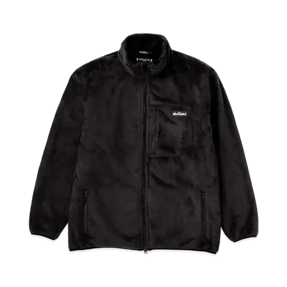 mastermind JAPAN x Wild Things Shaggy Fleece Jacket "Black"