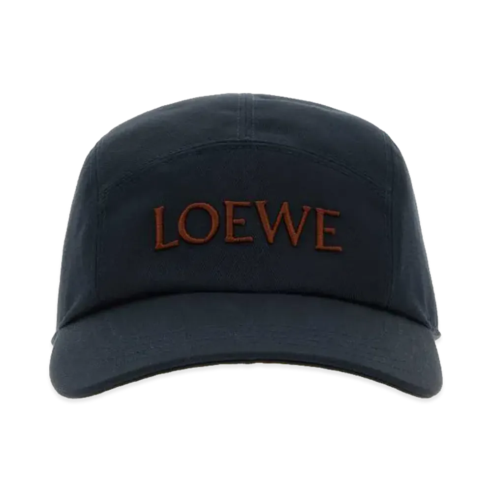 LOEWE Dark Blue Canvas Camp Baseball Cap "Blue"