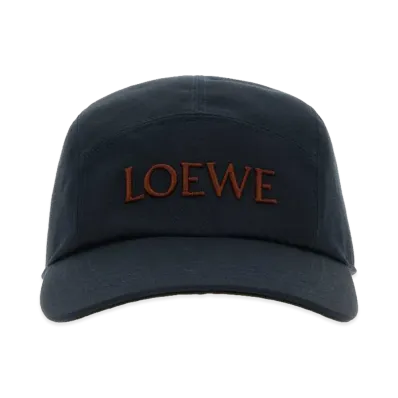 LOEWE Dark Blue Canvas Camp Baseball Cap "Blue"