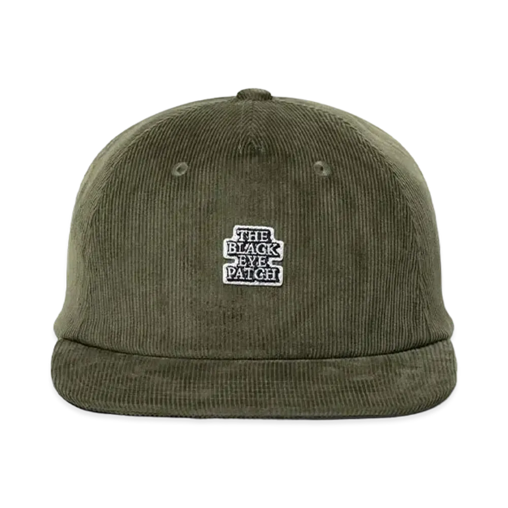 BlackEyePatch Small OG Label Cap "Olive"