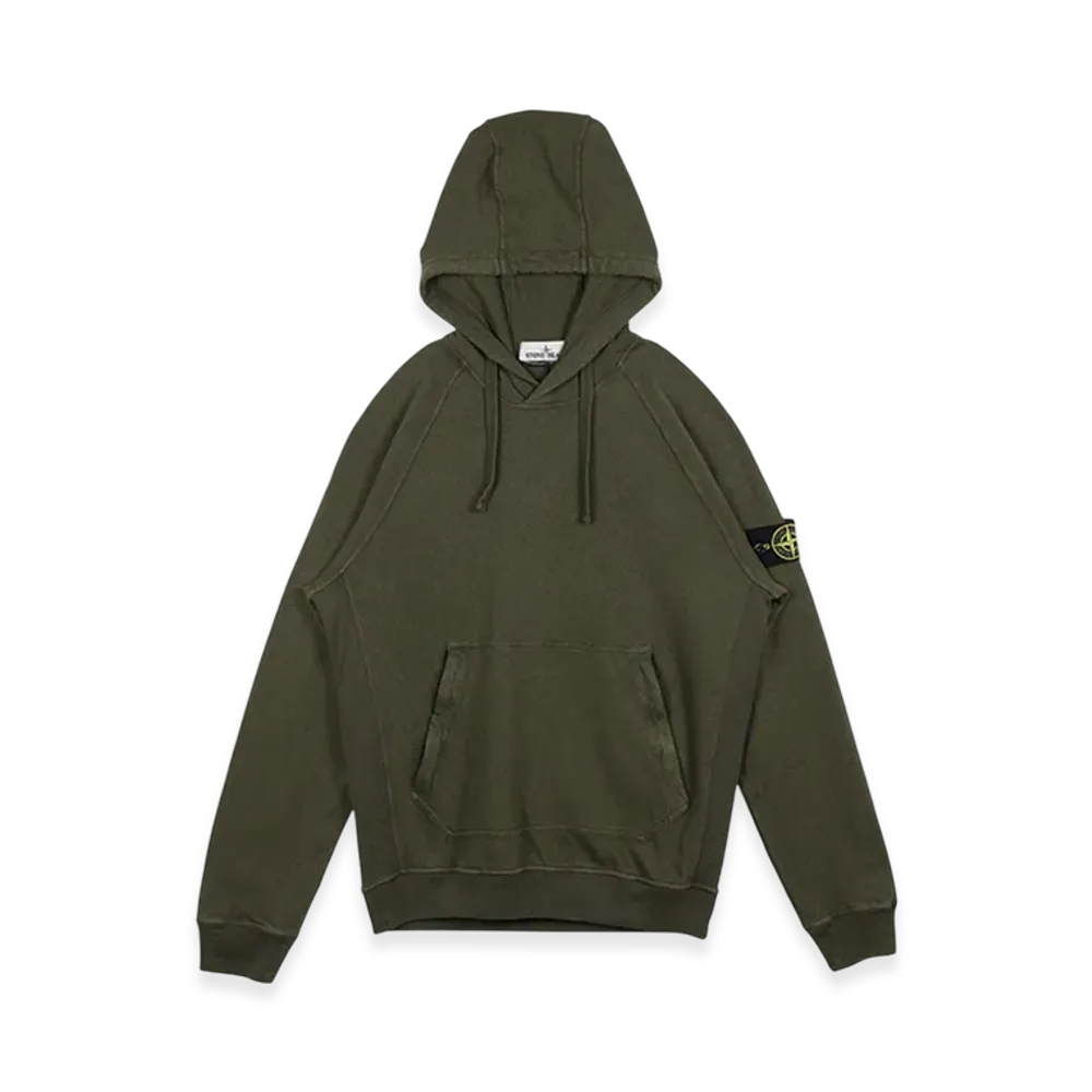 Stone Island 63860 Cotton Hooded Sweatshirt - 21SS "Olive Green"