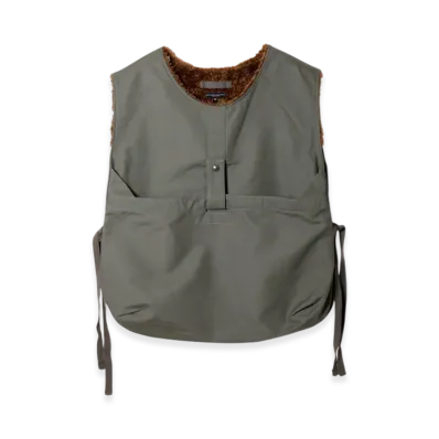 ENGINEERED GARMENTS Newsboy Vest - Cotton Double Cloth "Khaki"