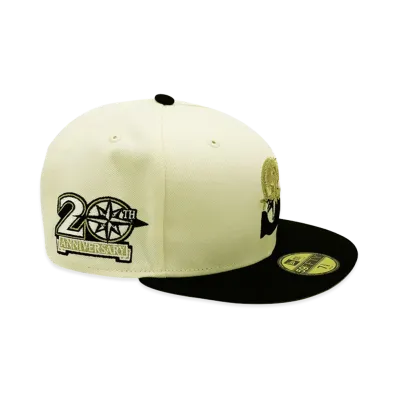 NEW ERA x THE CAP 59Fifty Super Drip Seattle Mariners "Chrome White/Black"