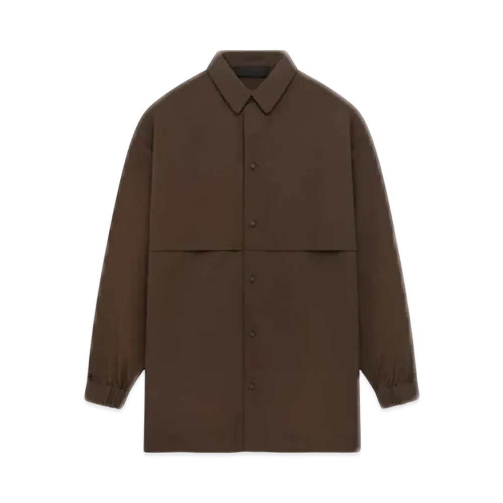 FEAR OF GOD Essentials Military Nylon Overshirt "Brown"