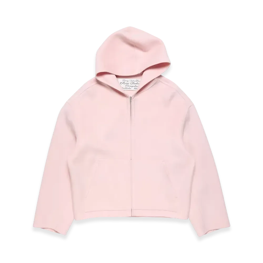 Acne Studios Cashmere Hooded Jacket "Baby Pink"