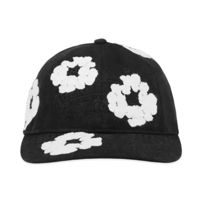 DENIM TEARS Denim Cotton Wreath Cap "Black"