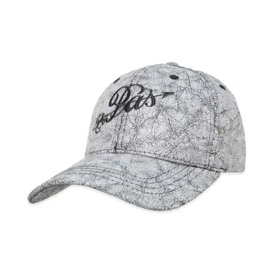 Pas Une Marque Crackled Leather Hat "CRACKLED"