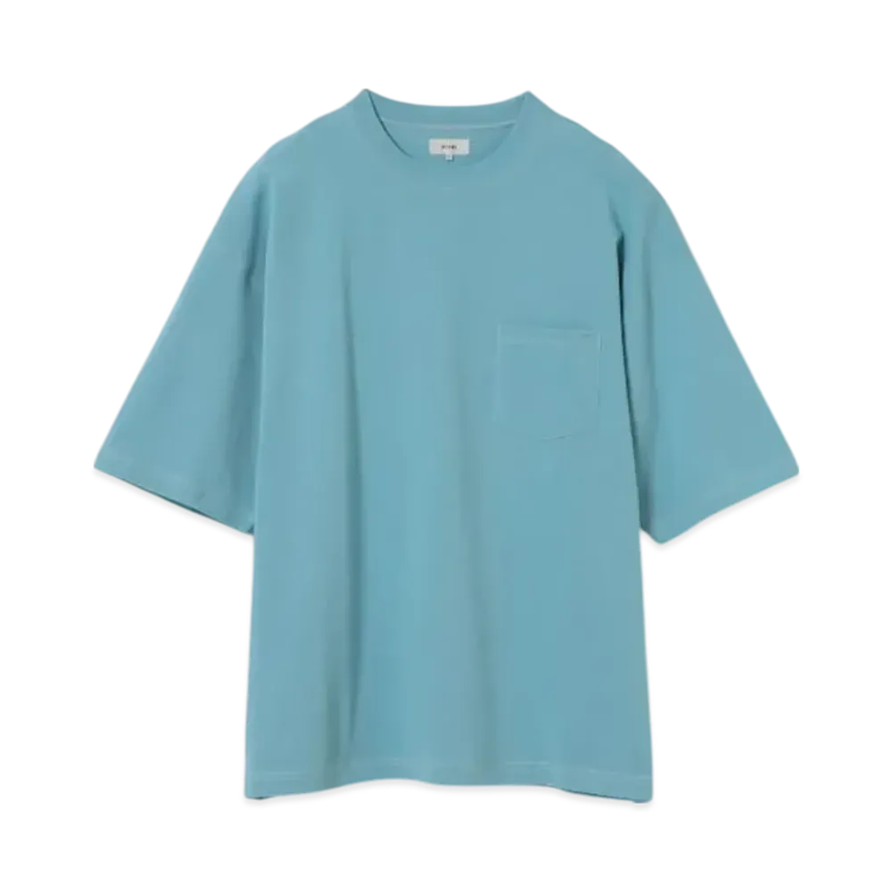 BEAMS Stitched Loose T-Shirt "Sax"