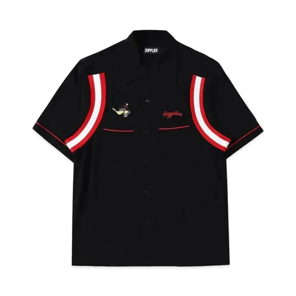 SUPPLIER Duck Bowling Shirt "Black"