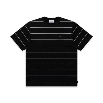 Mercedes Anchor inc. Bold Logo Patched Striped Tee "Black"