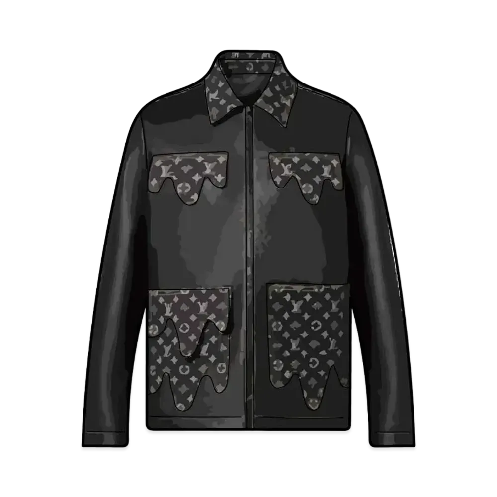 Louis Vuitton x NIGO GRAPHIC MIX LEATHER BLOUSON "Black"