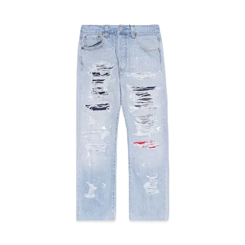 HYPE DROP x INNOCENCE NYC  EXCLUSIVE DESTROY DENIM PANTS 30inch "Indigo"