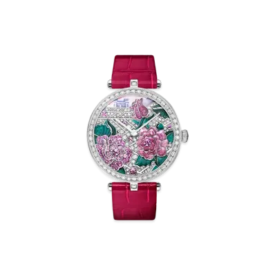 Van Cleef & Arpels Lady Arpels Poeme Rose "18K White gold/Sapphire/Diamond"