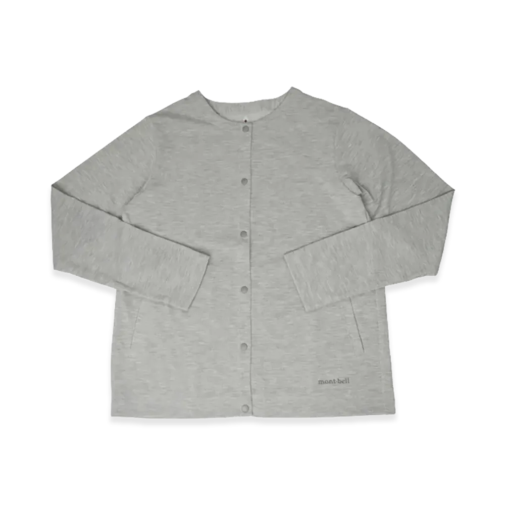 mont-bell Women's WIC. Cardigan "Light Gray"
