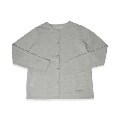 mont-bell Women's WIC. Cardigan "Light Gray"