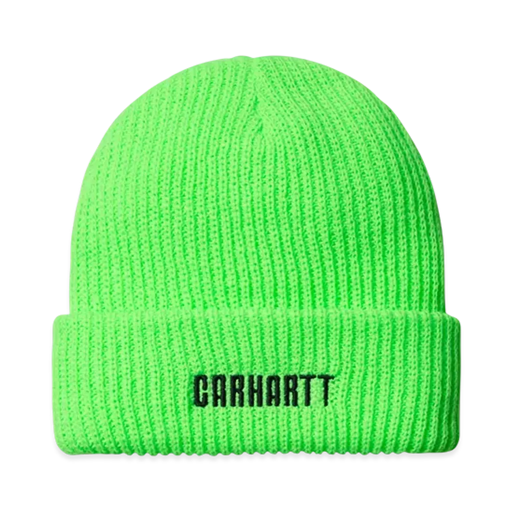 Carhartt WIP Industry Beanie "Lumo Green Black"