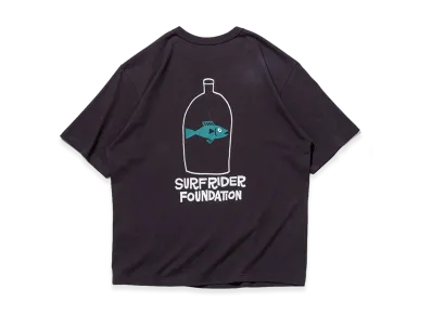 NEW ERA x Surfrider Foundation Short Sleeve Washed Cotton T-Shirt Yusuke Hanai Fish "Sumikuro"