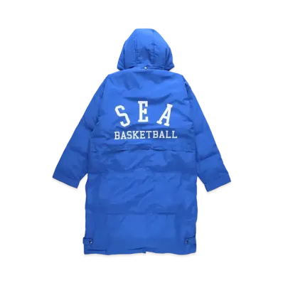 WIND AND SEA SEA (A-HOOPS) BENCH COAT "Blue"