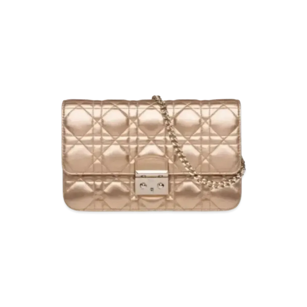 Dior Lambskin Promenade Large Wallet "Gold"