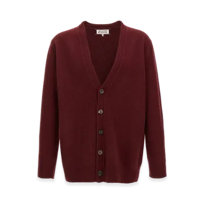 Maison Margiela Wool Cardigan "Bordeaux"