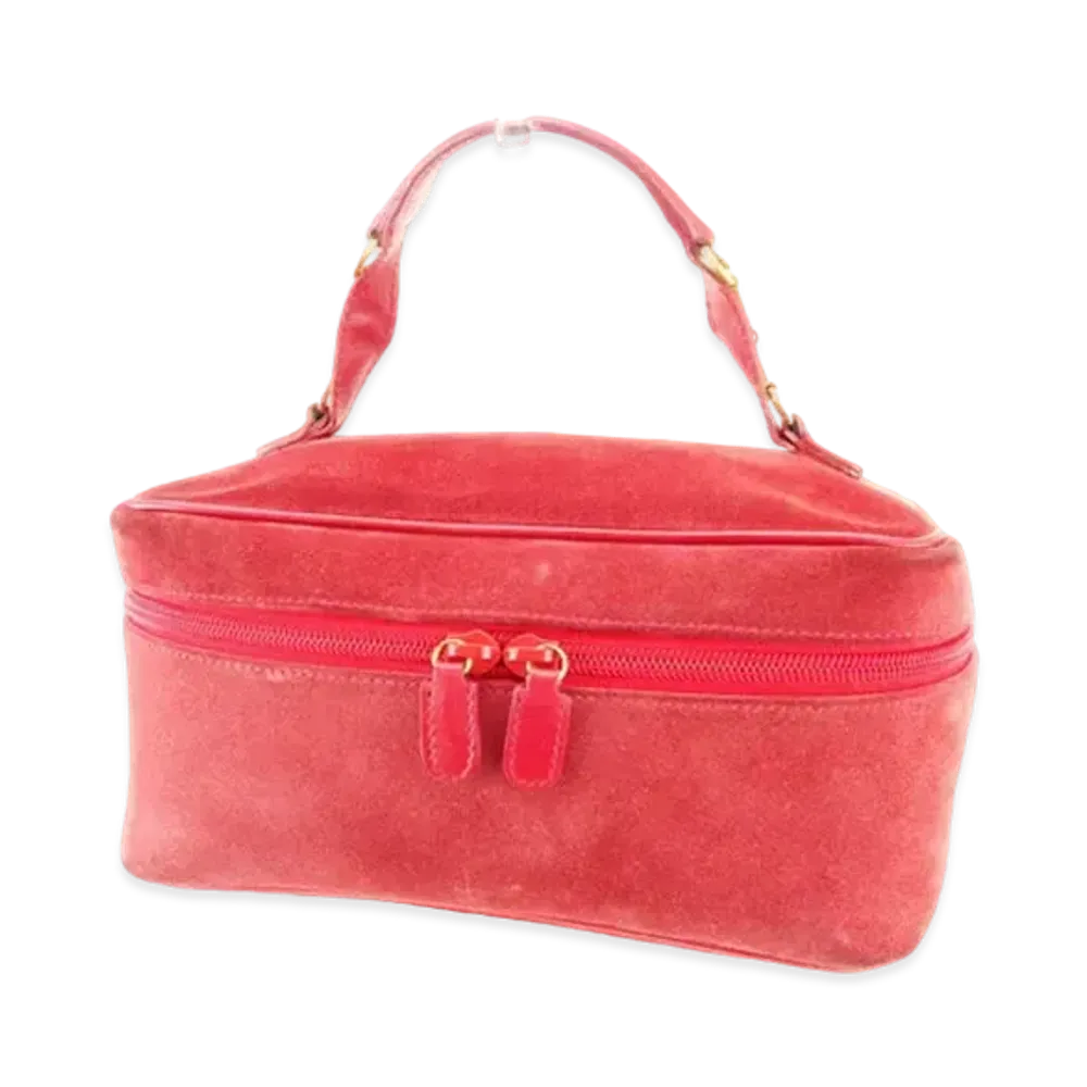 GUCCI Bamboo Horsebit Suede "Red"