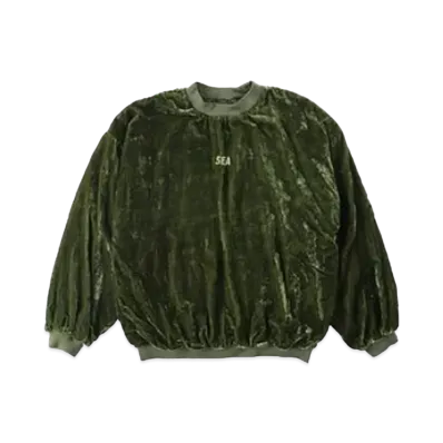 WIND AND SEA -Velour Crew Neck- "Green"