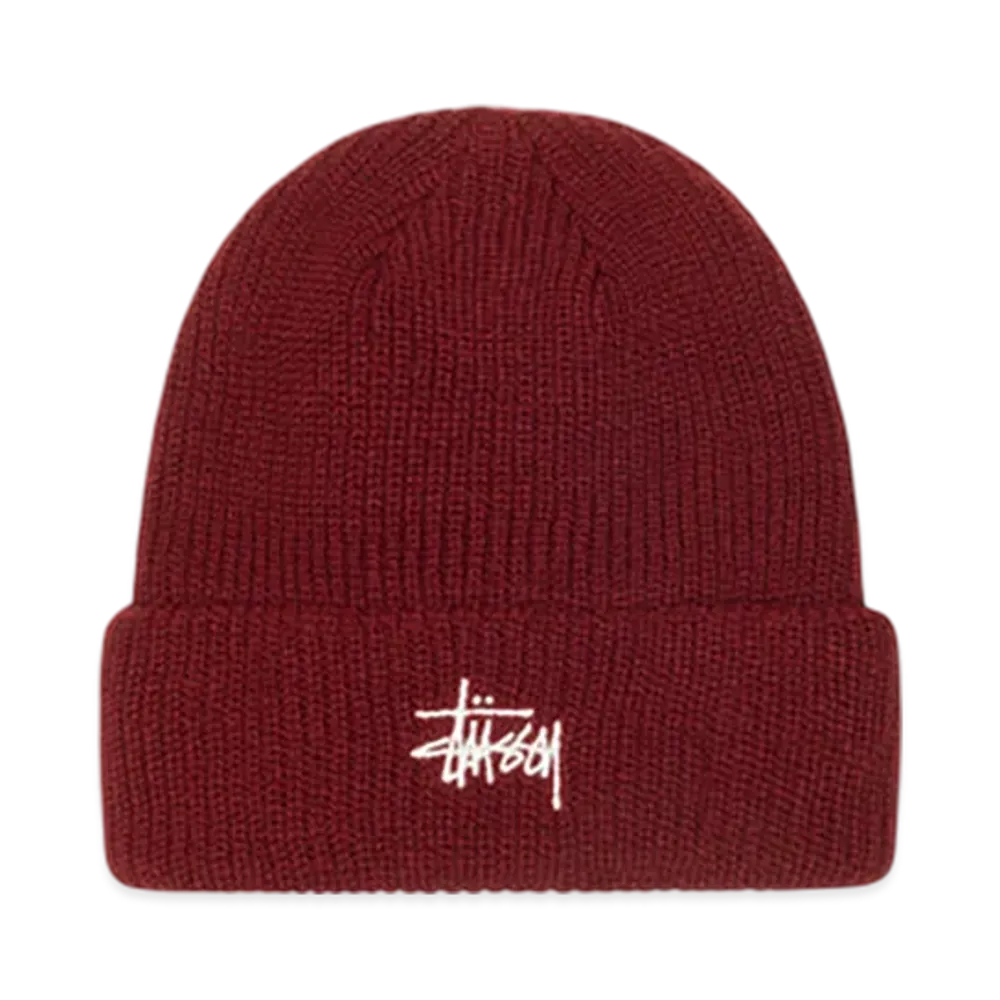 Stussy Basic Stussy Cuff Beanie "Dark Red"