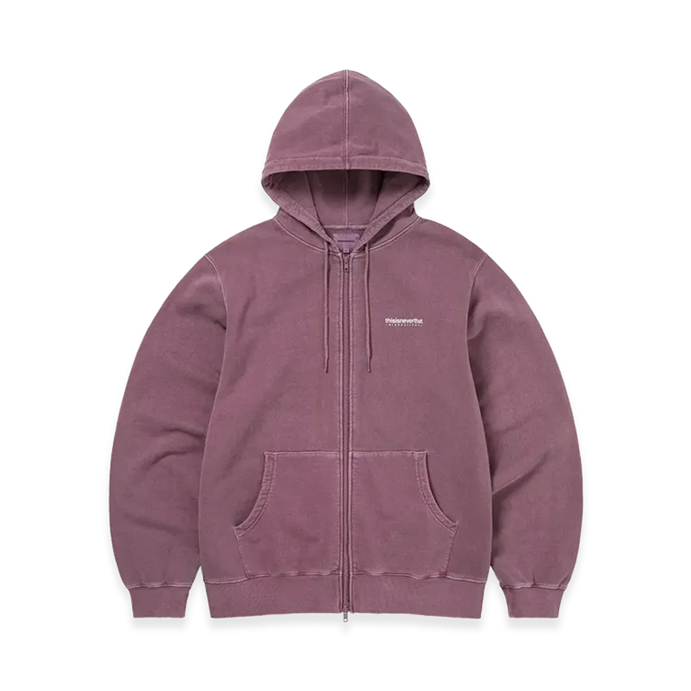 thisisneverthat INTL. Logo Zip Up Hoodie "Fuchsia"