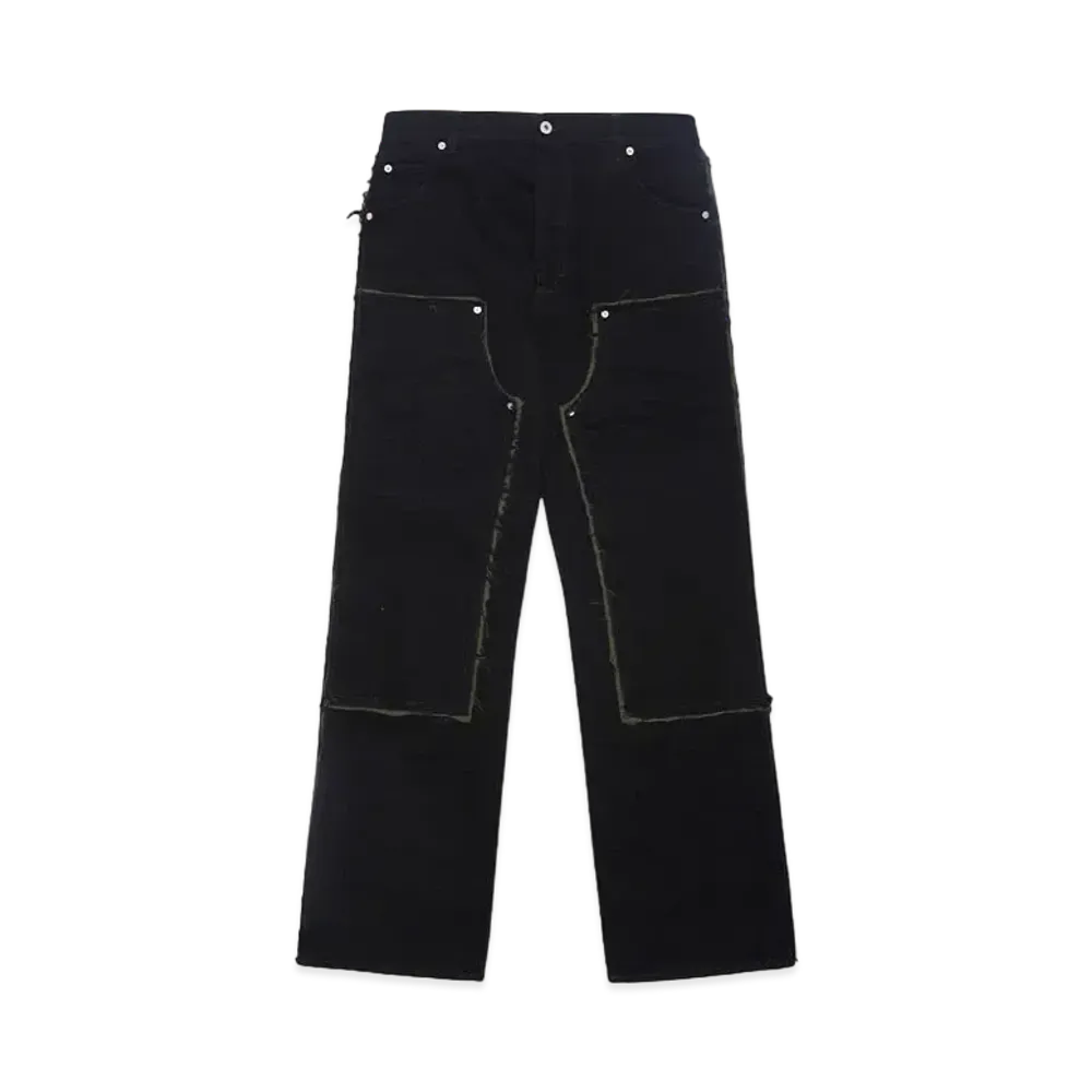 HERON PRESTON REBUILT DENIM CARPENTER "BLACK"