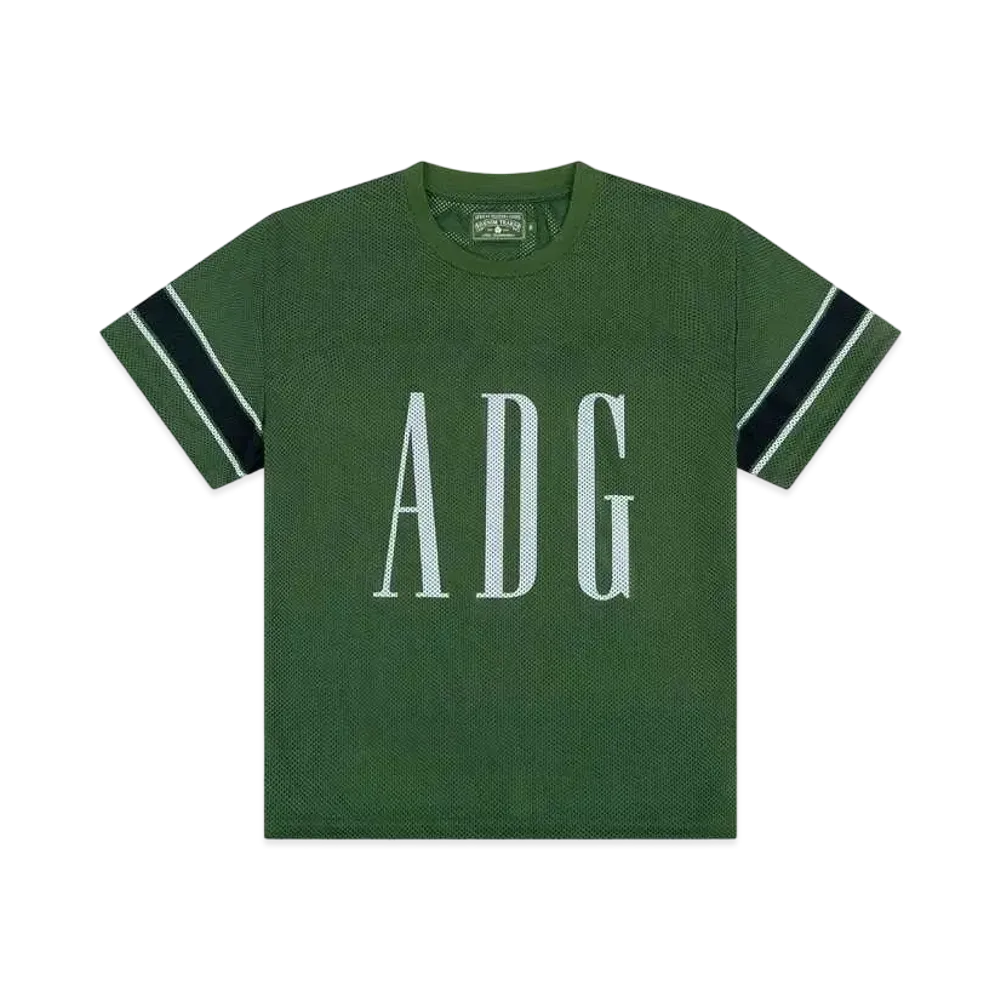 DENIM TEARS ADG Inc Mesh Varsity Tee "Green"