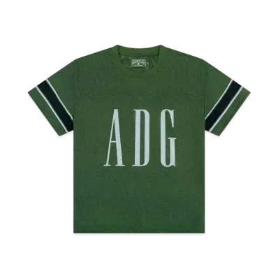DENIM TEARS ADG Inc Mesh Varsity Tee "Green"
