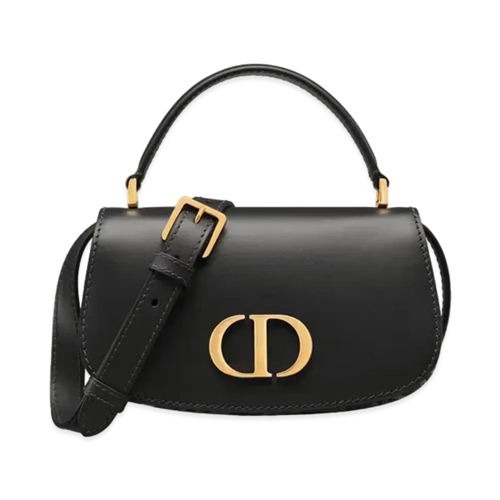 Dior 30 Montaigne Avenue Top Handle Bag Small Dior Oblique Jacquard and Smooth Calfskin "Blue"
