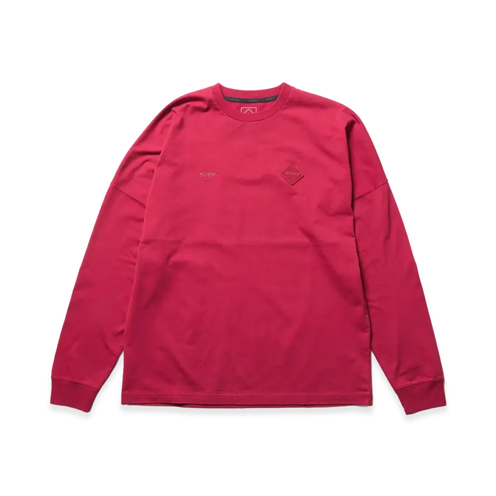 F.C.Real Bristol Cut-Off Logo L/S Tee "Red"
