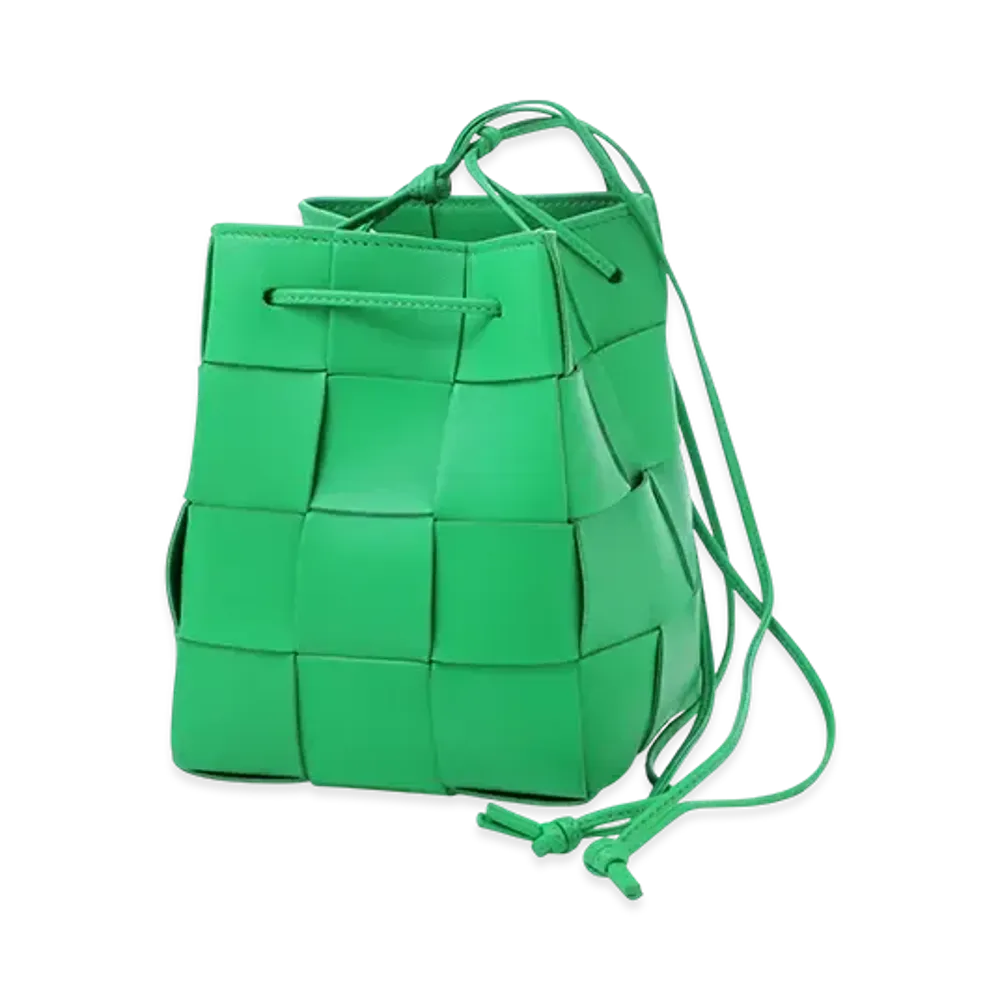Bottega Veneta Small Cassette Bucket Bag "Parakeet"
