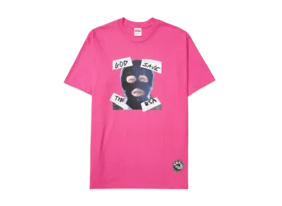 Supreme God Save Us Tee "Fuchsia"