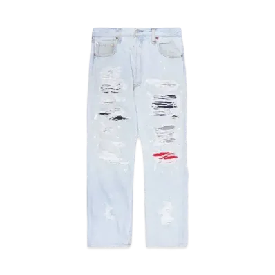HYPE DROP x INNOCENCE NYC EXCLUSIVE DESTROY DENIM PANTS 34inch "Indigo"