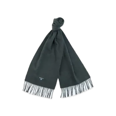 Barbour Lambs Wool Solid Scarf "D Green"