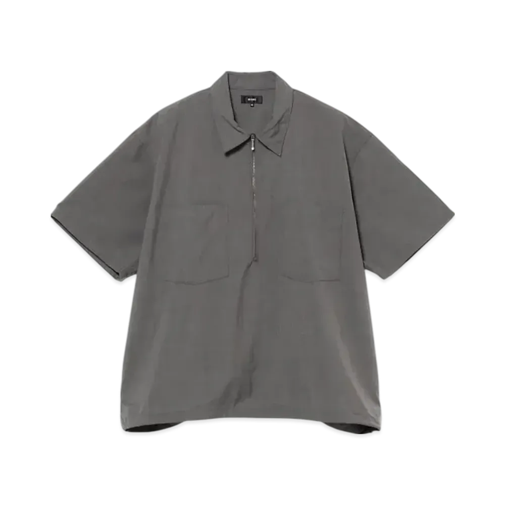 BEAMS Half-zip pullover shirt "Gray"